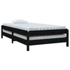 Schwarzes stapelbares Bett Melorian 90x200cm (Kiefer)