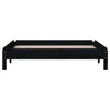 Schwarzes stapelbares Bett Melorian 90x200cm (Kiefer)