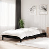 Schwarzes stapelbares Bett Melorian 90x200cm (Kiefer)
