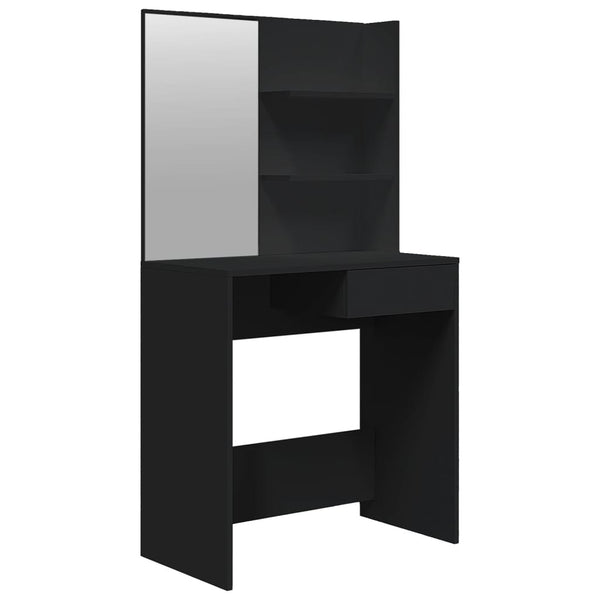 Schwarzer Schminktisch Nilda 74,5x40x141cm