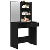 Schwarzer Schminktisch Nilda 74,5x40x141cm