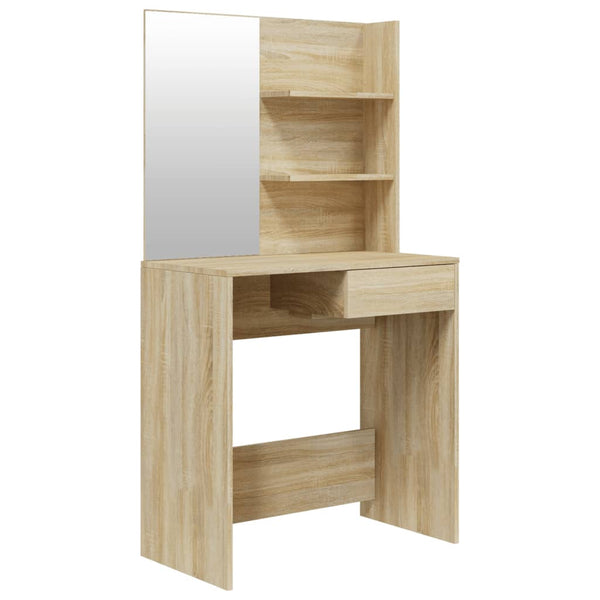 Sonoma-Eiche Schminktisch Nilda 74,5x40x141cm