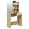 Sonoma-Eiche Schminktisch Nilda 74,5x40x141cm