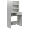 Betongrauer Schminktisch Nilda 74,5x40x141cm
