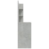 Betongrauer Schminktisch Nilda 74,5x40x141cm