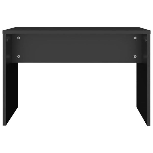 Schwarzer Schminkhocker Rosario 70x35x45cm (Holz)