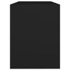 Schwarzer Schminkhocker Rosario 70x35x45cm (Holz)