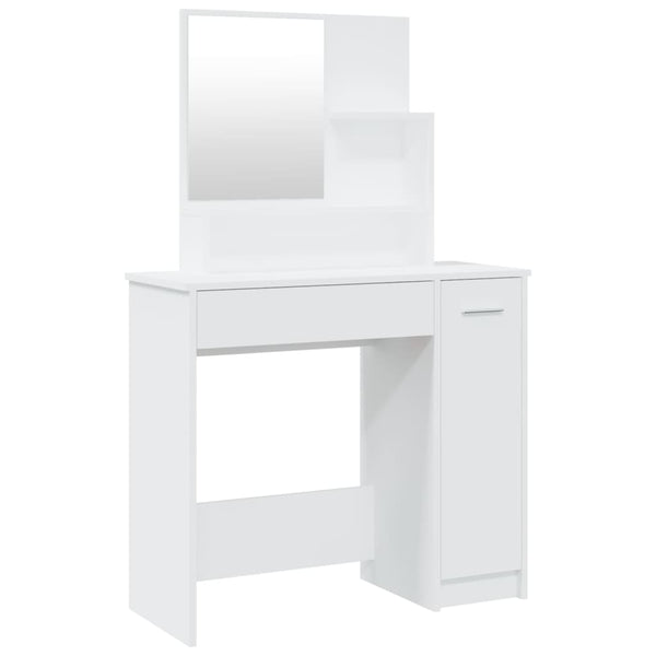 Weißer Schminktisch Simpronia 86,5x35x136cm