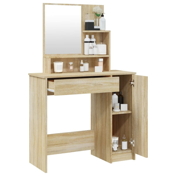 Spiegelkommode Sonoma-Eiche Simpronia 86,5x35x136cm