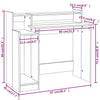 Schwarzer Schreibtisch mit LED-Beleuchtung Algot 97x45x90cm (Holz)
