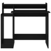 Schwarzer Schreibtisch mit LED-Beleuchtung Algot 97x45x90cm (Holz)