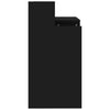 Schwarzer Schreibtisch mit LED-Beleuchtung Algot 97x45x90cm (Holz)