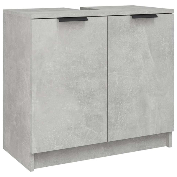 Badezimmerschrank Hervey in Betonoptik 64,5x33,5x59cm (Holz)