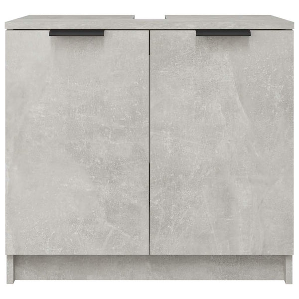 Badezimmerschrank Hervey in Betonoptik 64,5x33,5x59cm (Holz)