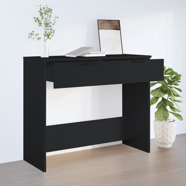 Schwarzer Konsolentisch Castila 90x36x75cm (Holz)