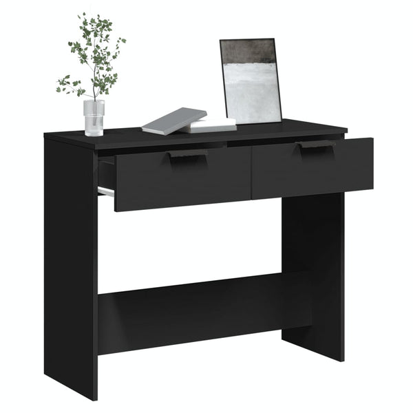 Schwarzer Konsolentisch Castila 90x36x75cm (Holz)