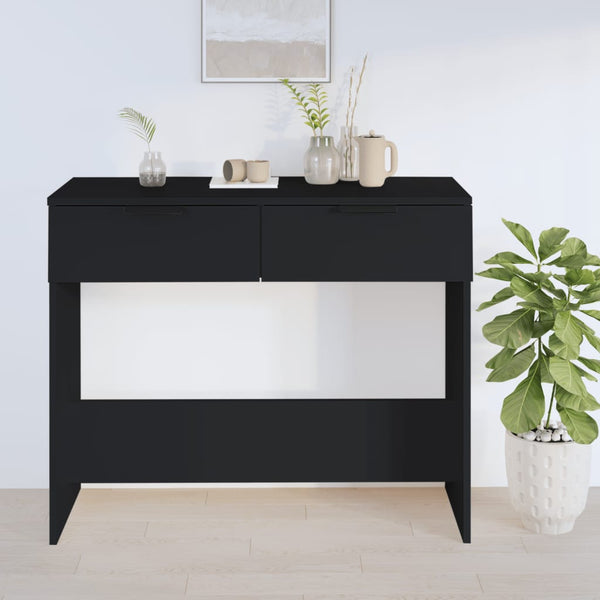 Schwarzer Konsolentisch Castila 90x36x75cm (Holz)