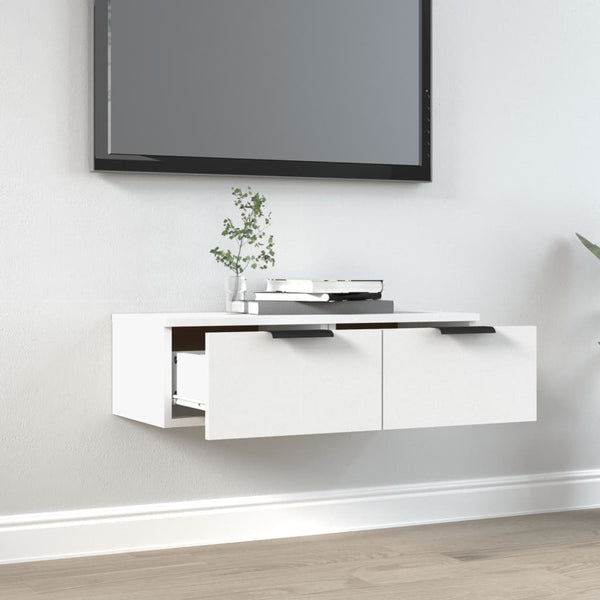 Weißer Wandschrank Foster 68x30x20cm (Holz)