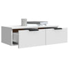 Weißer Wandschrank Foster 68x30x20cm (Holz)