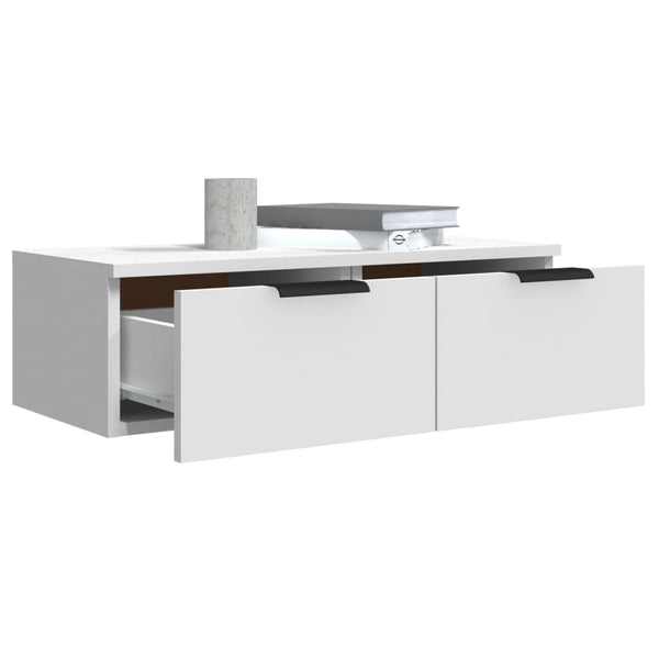Weißer Wandschrank Foster 68x30x20cm (Holz)
