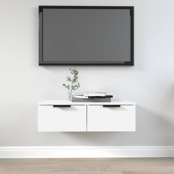 Weißer Wandschrank Foster 68x30x20cm (Holz)