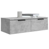 Betongrauer Wandschrank Foster 68x30x20cm (Holz)