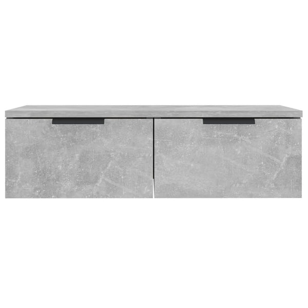 Betongrauer Wandschrank Foster 68x30x20cm (Holz)