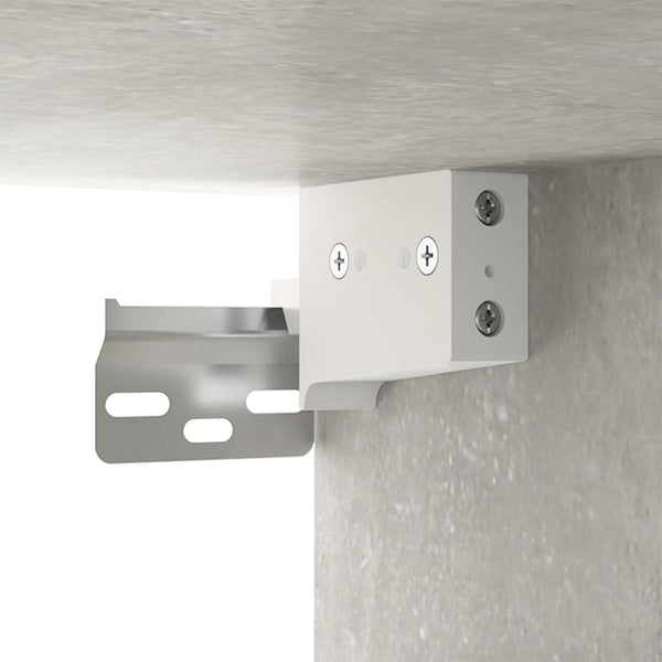Betongrauer Wandschrank Foster 68x30x20cm (Holz)
