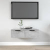 Betongrauer Wandschrank Foster 68x30x20cm (Holz)