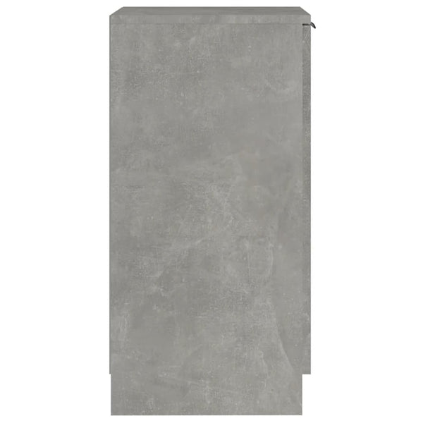 Betongrauer Schuhschrank Thinca 30x35x70cm (Holz)