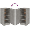 Betongrauer Schuhschrank Thinca 30x35x70cm (Holz)