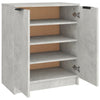 Betongrauer Schuhschrank Angelco 59x35x70cm (Holz)