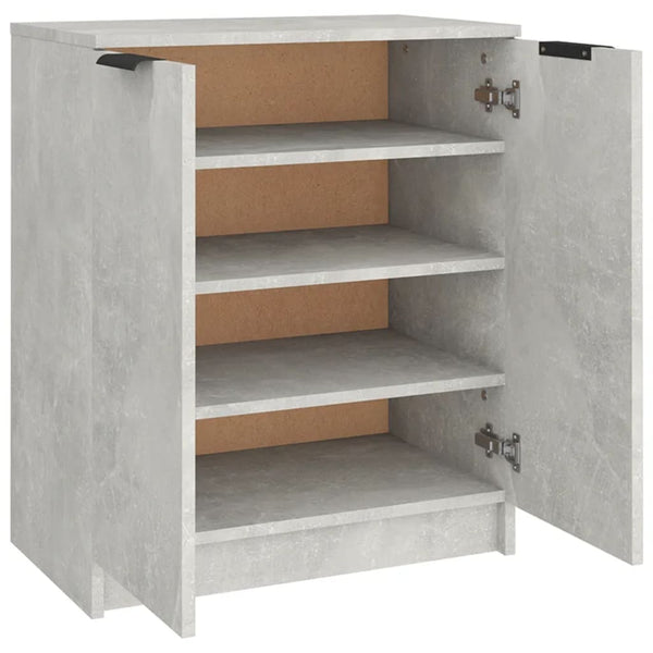 Betongrauer Schuhschrank Angelco 59x35x70cm (Holz)