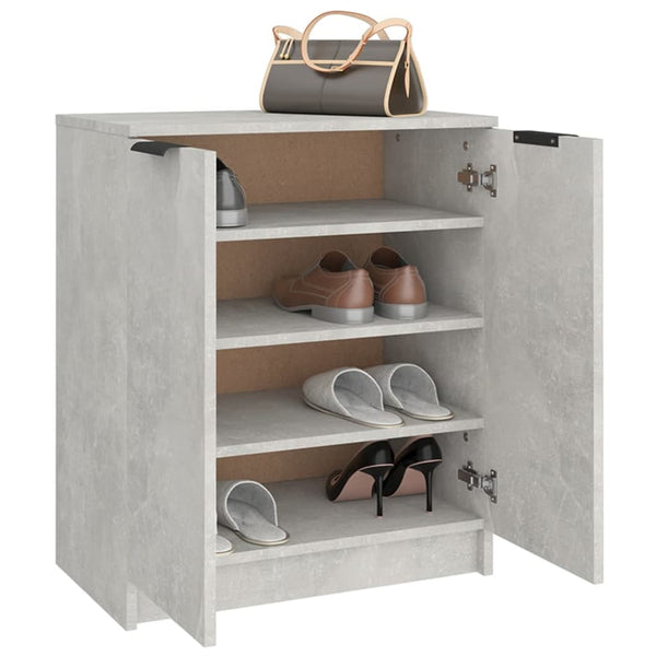 Betongrauer Schuhschrank Angelco 59x35x70cm (Holz)