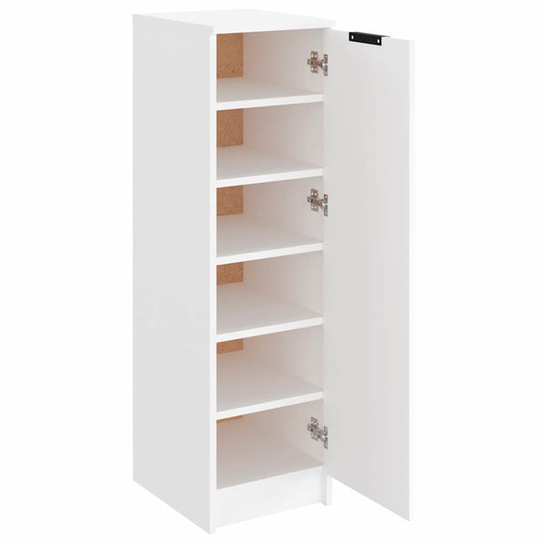 Weißer Schuhschrank Luder 30x35x100cm (Holz)