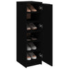 Schwarzer Schuhschrank Luder 30x35x100cm (Holz)