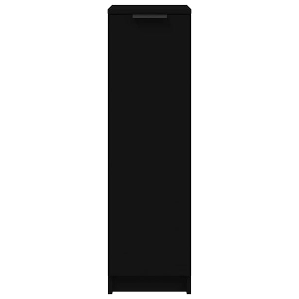 Schwarzer Schuhschrank Luder 30x35x100cm (Holz)
