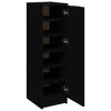 Schwarzer Schuhschrank Luder 30x35x100cm (Holz)