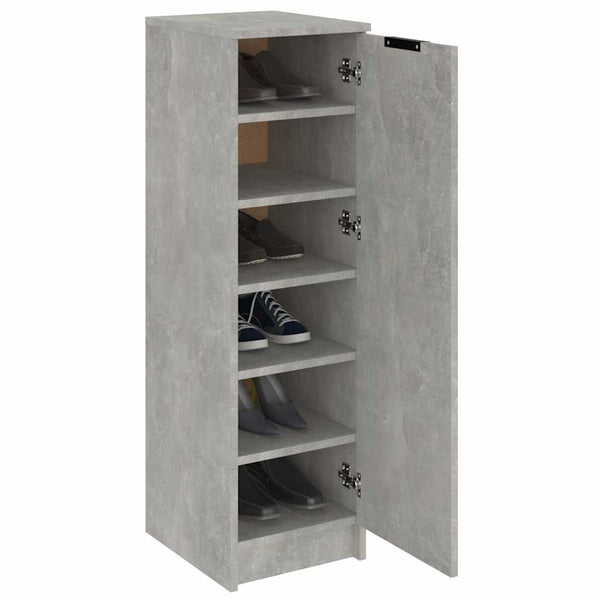 Schuhschrank Luder 30x35x100cm in Betongrau (Holz)