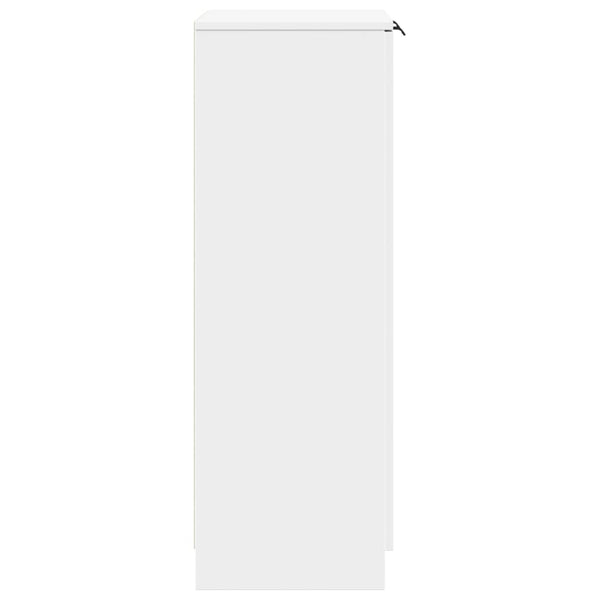 Weißer Schuhschrank Meala 59x35x100cm (Holz)
