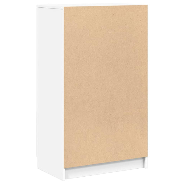 Weißer Schuhschrank Meala 59x35x100cm (Holz)
