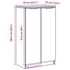Weißer Schuhschrank Meala 59x35x100cm (Holz)
