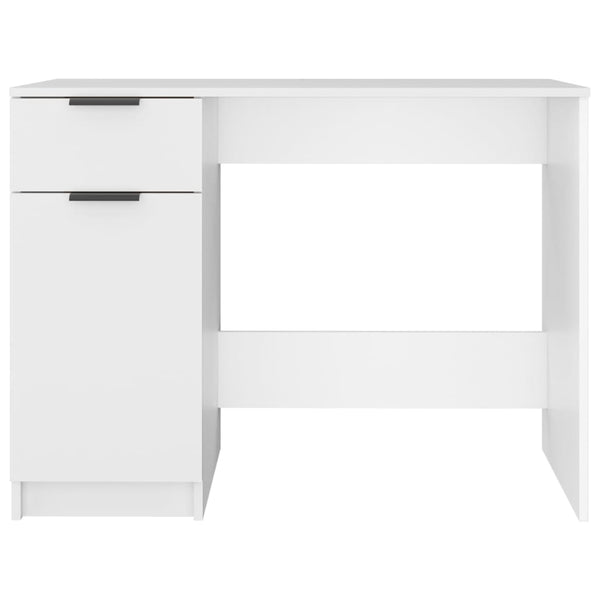 Weißer Schreibtisch Diego 100x50x75cm (Holz)