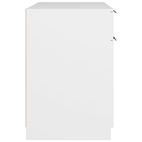 Weißer Schreibtisch Diego 100x50x75cm (Holz)