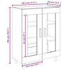 Highboard Paule betongrau 69,5x34x90cm (Holz)