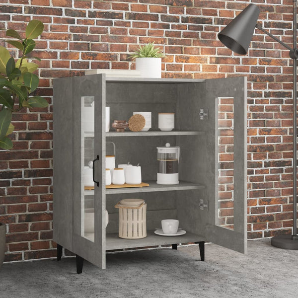 Betoninharmaa senkki Caragyov 69,5x34x90cm (puinen)