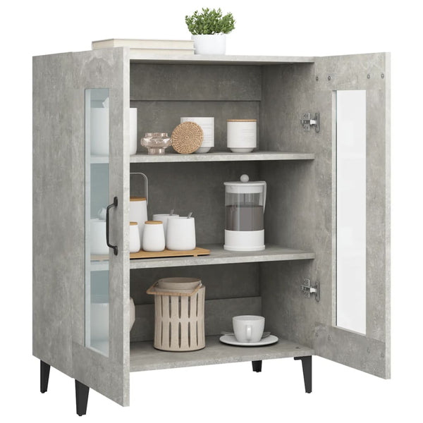 Betoninharmaa senkki Caragyov 69,5x34x90cm (puinen)
