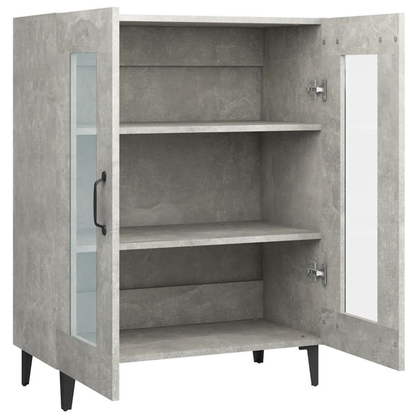 Betoninharmaa senkki Caragyov 69,5x34x90cm (puinen)