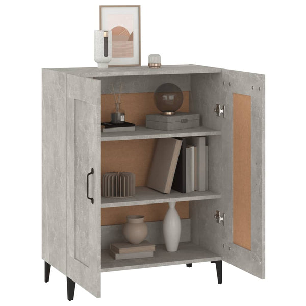 Betongraues Sideboard Bota 69,5x34x90cm (Holz)