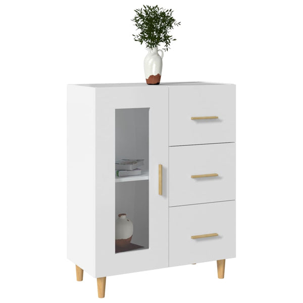 Weißes Sideboard Rucnie 69,5x34x90cm (Holz)